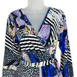 Venus  Paisley Floral Print Sexy V-neck Women Faux Wrap Bohemian Dress Sz M Photo 1