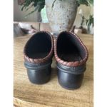 Cole Haan  Womens 7.5 Brown and Tan Braided hem Leather Mules Clogs slip on Photo 8