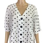ASOS Womens Shirt Dress Maternity Nursing Polka Dot Button Down Relaxed Fit Sz 8 Photo 4