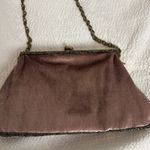 Chic vintage pink velvet beaded bag/purse Photo 3