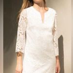 Trina Turk Leisurely Lace Dress White Women’s SIZE 12 bachelorette wedding bride Photo 1