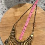None Boho Gypsy coins necklace in gold tone metal and rhine stones Photo 7