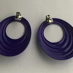 Hollow Out Open Oval Shaped Post Back Earrings‎ Photo 0