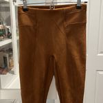 Spanx  On the Go Slim Straight Ankle Pant/Legging, Camel, Suede, Size SP Photo 1