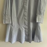 Tuckernuck Callahan Shirt Dress Women's XL Blue Stripe Nautical Preppy Coastal Photo 2