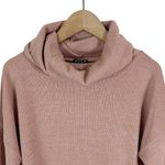 Clara Sun Woo Light Blush Pink Waffle Knit Cowl Neck Sweater Size Medium Photo 2