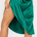 Pretty Little Thing corset top and ruche skirt green Photo 2
