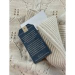 Democracy Cream Cable Knit Mock Neck Sweater Women's Medium Cozy Textured Knit Photo 9