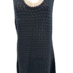 J.Crew  Limited Edition Crochet Maxi Sweater Dress Black Size Large Photo 4