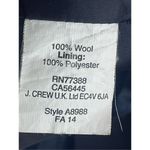 JCrew Suiting Color Block 100% Wool Sleeveless Sheath Dress Blue / Beige 12 Photo 8