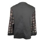 Chico's Chico’s Modern Lace Crochet Jacket Women’s Size 2 Regular Size L/12 Black Photo 3