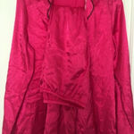 2pc George Women's Pink Satin Pajama Pant Set Shirt & Pants Size M 8 Photo 0