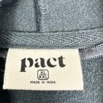 Pact  Airplane Wrap Cardigan Size XL/XXL Organic Cotton Charcoal Grey Longline Photo 4