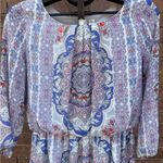 Tacera Boho Dress Bohemian Knee Length Multicolor Pattern Womens Size Medium EUC Photo 2