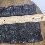 Black Clutch with Silver Metallic Thread Express Black Zip-Up Clutch Bag Photo 6