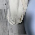 Free People Cotton Denim Wrap Shirt – Cream Long Sleeve Blouse – S - MSRP $128 Photo 8