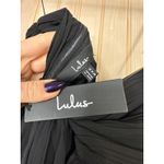 Lulus NWT  Seriously Sensational Black Strapless Tiered Maxi Dress Gala Sz XXS Photo 5