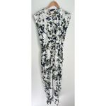Anthropologie Ranna Gill Silky Floral Aida Embroidered Jumpsuit Green Tropical M Size M Photo 1