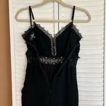 Lulus Leeta Black Swiss Dot Lace Wide Leg Jumpsuit Size XS Photo 7