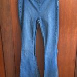 Free People  Blue Flare Wide Leg Jeans Photo 0