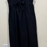Anthropologie NWOT  Bow in the back long maxi  Dress black strappy size small Photo 0