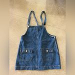 Edikted  Blue Denim Overall Mini Dress Photo 1