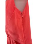 Julie Billiart NWT  Coral Wrap-Style Silk Dress W/ Pockets side Zipper Womens S Photo 5