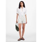 Madewell  Pull On Drawstring Shorts 100% Linen White Vacation Resort XXS NWT Photo 1