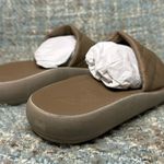 Ancient Greek Sandals Synefoula Quilted Slides in Taupe Eco Nappa Size 12 Photo 3