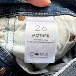 Mother The Stunner Ankle Fray Graffiti Girl jeans size 26 Blue Photo 5