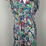 Ralph Lauren LAUREN  Day Dress Cover Up‎ L Colorful Paisley Resort Beach Cruise Photo 0
