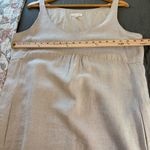 Eileen Fisher  Organic Linen Tank Dress with Sequined Hem. Size 14. Photo 6