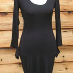 Monrow Black Midi Body Con Dress Black Size XS Photo 0