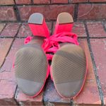 Trary Size 8 Pink Lace Up Gladiator Three Inch Block Heels Photo 4