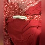 Abercrombie & Fitch Faux Wrap Skirt Side Zip Ruffles Rust W White Specks Lg Photo 1