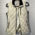 Calvin Klein Women's Puffer Vest White Mock Neck Zippered XS Jacket Preppy Fall Photo 1