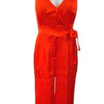 Scotch & Soda Red Silk Satin Spaghetti Cami Camisole Wrap Romper Jumpsuit Sz XS Photo 1