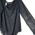 Torrid NWT Lace Bodysuit Long Sleeve Sheer Black Size 5X Photo 2