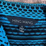 Ming Wang  Textured Knit Cardigan Blazer Size L‎ Open Front 3/4 Sleeve Photo 3