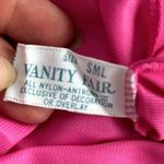 Vanity Fair Vintage  Nylon Nightgown & Robe Set Hot Pink White Small Photo 3