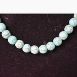 Source Unknown Casual Everyday Teal Stone Red Accent Beaded 16" with 3" Extension Necklace Photo 1