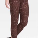 Isabel Maternity  Leggings Brown Leopard Active CrossOver Panel NWT S Photo 2