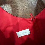 Elexiay Kogi Crochet cut out A Line Mini Dress Square Neck Red $300 M revolve Size M Photo 5