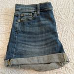 Banana Republic  Blue Jean Shorts with Cuffed Hems Photo 4