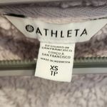 Athleta NWOT  Tugga Sherpa Jacket Cropped Lavender Purple Silver XS Photo 5