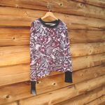 Joie NWOT
 Floral Cropped Sweatshirt Thumbholes Photo 1