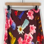 Gorman X Hattie Molloy Still Life Satin Slip Skirt Midi Floral Print Pull Photo 2