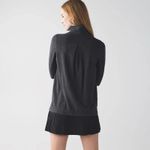 Lululemon Coast Wrap Jacket Women 8 Gray Relaxed Thumb Holes Activewear Photo 6