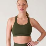 Athleta NWT Train Free Bra. Small. D-DD Aspen 🌳 Olive Photo 0