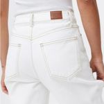 BDG Urban Outfitters High Waisted Mom Jean White Denim Torn Distressed Size 24 Photo 2